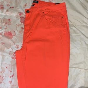 Kardashian kurves orange skinny jeans